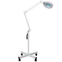 Лампа-лупа напольная на колесах диметр 127 мм 180 градусов 15/18W