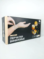 Перчатки виниловые нестерильные без талька S