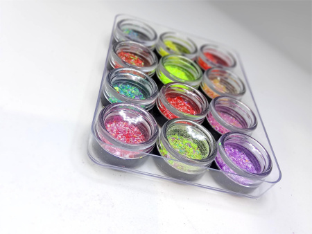 Хлопья фейерверк 12 цветов